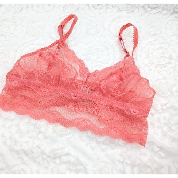 B.TEMPT'D BY WACOAL Lace Kiss Bralette Bra Tea Rose NWOT - Picture 3 of 3